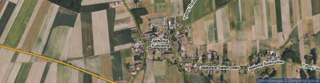 Zdjęcie satelitarne Jabłonka Kościelna ul.